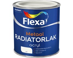 Flexa - Radiatorlak Acryl - Wit - 250 Ml