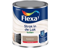 Flexa - Strak in de Lak Buitenlak Hoogglans - Suedebruin - Mengverf - 1 L