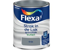 Flexa - Strak in de Lak Grondlak Buiten - Grijs - 0.75 L