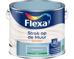 Flexa - Strak Op De Muur Binnen Mat - Grijsblauw - 2,5 L
