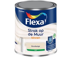 Flexa - Strak op de Muur Binnen Muurverf Mat - Zandbeige - Mengverf - 1 L
