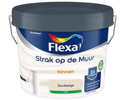 Flexa - Strak op de Muur Binnen Muurverf Mat - Zandbeige - Mengverf - 2.5 L