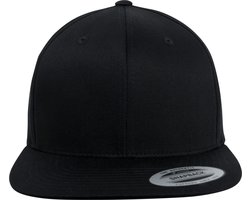 Flexfit - Organic Cotton Snapback black one size Snapback Pet - Zwart