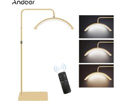 Flexibel GOUDEN Led Beauty Halve Maan Lamp 125-180 cm Video Licht Speciaal 3200K- 5600K Dimbaar 238 Hoogwaardige Lampkralen, 36W Lamplichaam 360° Vrij worden Gedraaid 90 + Hoge Kleurweergave 10 niveaus - Desktop Vlog, Schoonheidssalon- Live Streaming