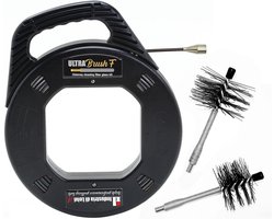 Flexibele Schoorsteenreinigingsset 10m: Borstelset voor Pelletkachel en Open Haard