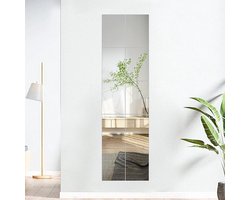 Flexibele spiegelfolie voor wanddecoratie - 10 stuks zelfklevende spiegeltegels Spiegel