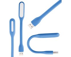 Flexibele USB LED Lamp – Laptop leeslampje - Blauw