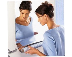 Flexibele zachte spiegelplaten - 50x150 cm - Minimalistische Design Wandspiegel - Bathroom Soft Mirror - Non Glass Mirror - 3D Wall Stickers Square Mirror - Whole Body - Modern - Make-up Spiegel/Badkamerspiegel - 1 Stuk