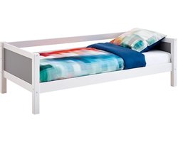 Flexworld Bedbank Jip - 90 x 200 cm - wit/urban grey