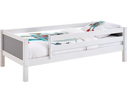 Flexworld Bedbank Jip met uitvalbeveiliging - 90 x 200 cm - wit/grijs