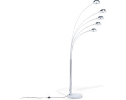 FLINDERS - Staande lamp - Zilver - Metaal