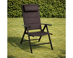 FlinQ Luma Verstelbare Aluminium Tuinstoelen 1-PACK - Weerbestendig Tuinmeubelen - Set van 2 Relax Stoelen - Ideale Campingstoel - Ook voor Tuin of Balkon