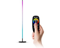 FlinQ Vloerlamp Xyro - Moderne Vloerlamp Multikleur - LED Lamp - RF Afstandsbediening