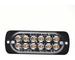 Flitser 12LED Oranje set van 2