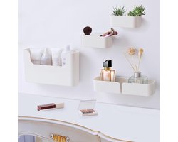 Floating Shelf - Wandgemonteerd - Geen boren - Zelfklevend - Badkamer Organizer - Ledge Shelf voor Thuisdecoratie - Keuken - Badkamer Opslag