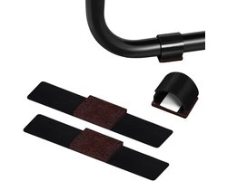 FLOOQ stoelpootdop met vilt - buisframe - 15 tot 35 mm - zwart - 12 stuks