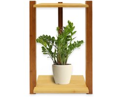 FLOORDIREKT Bamboe Plank Medina - Houten Plank Bloemenstandaard - Plantenplank - Bloempothouder Balkon - Plantenladder - Voor Binnen en Buiten