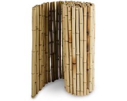 FLOORDIREKT Bamboe Privacyscherm - Natuurlijk Materiaal - Massieve Rietmat - Balkonscherm voor Terras of tuin - Robuust & Weerbestendig - Natuur - 150 x 250 cm