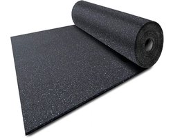 FLOORDIREKT Beschermingsmat voor Gebouwen - Van Rubbergranulaat - 0,5 cm Dik - 62,5 x 700 cm