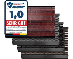 FLOORDIREKT Borstelmat - Deutmat - Buitenmat - Power Brush - Rood - 40 x 60 cm