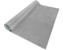 FLOORDIREKT Gazontapijt Farbwunder - Grijs - Ideaal voor Balkon en Terras - 200 x 550 cm