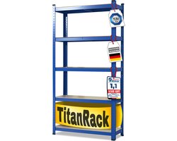 FLOORDIREKT Rekken voor Zwaar Gebruik - Titan Rack - Opbergrek - Blauw - 220 x 120 x 45 cm