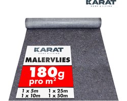 FLOORDIREKT Rol Schildersvlies - Schilders Afdekvlies - 5 m² - met Antisliplaag - Herbruikbaar voor Schilders & Ambachtslieden - Afdekvlies voor Vloeren - 180g/m² - 1 x 5 m