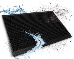 FLOORDIREKT Rubberen Deurmat - Weerbestendig - Resistent - Voor gebruik Binnen en Buiten - Hoogte: 20 mm - 60 x 90 cm