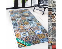 FLOORDIREKT Tapijtloper Bonita - Modern Woonkamer Tapijt - Antislip & Easy-Care - 80 x 400 cm