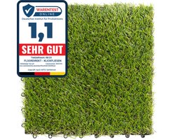 FLOORDIREKT Vlondertegel - Terrastegel - Tuintegel - Gras ontwerp - 30 x 30 cm