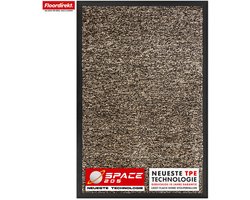 Floordirekt Vuilvangmat Space 205 - Oker 90 x 120 cm - Antislipmat met Innovatieve TPE-Technologie in de Rand & Achterkant - Ideaal voor Entrees, Gangen & Voordeuren