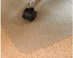 Floortex Vloerbeschermer PVC - 90x120cm zachte vloer