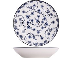 FLOR AZUL DIEP BORD D20CM SET4