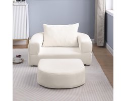 FloraGrace Hoekbank Set - Modulair En Omkeerbaar - Ruime Zitting Voor Woonkamer Of Appartement - Chenille - Beige