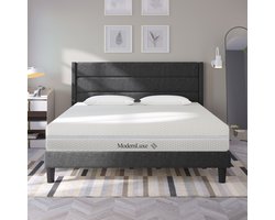 FloraGrace Koudschuimmatras 180x200 cm - 7 Comfortzones - H2 en H3 Wendemodel - Afneembare Wasbare Hoes - Wit