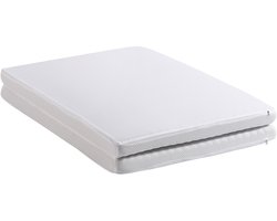 FloraGrace Opvouwbaar Matras 140x200 cm - Ergonomisch H3 - Ademend Met Afritsbare Hoes - Oeko-Tex - Wit