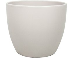 Floran Plantenpot - taupe - mat - keramiek - 32 x 27 cm - plantenpotten binnen