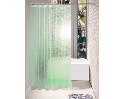 Floraweg PEVA douchegordijn watercube,180 x 200 cm Groen