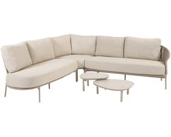 Florence hoek loungeset 5 delig latte rope Taste 4SO