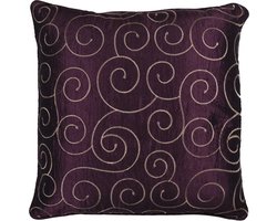Florence Paars Kussen | 47 X 47 | Sierkussen Voor Woonkamer Of Slaapkamer