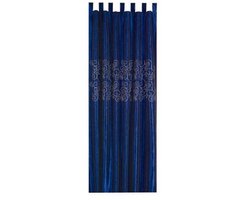Florence plooiband gordijn blauw 140x245cm
