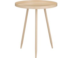 Flores side table beige - h49xd42cm