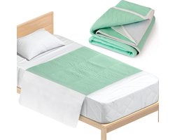 Floressa – Wasbare Incontinentie Bedonderlegger – Matras Onderlegger & Matras Beschermer – Met Instopstroken – 85x90 cm
