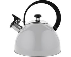 Florina Brillo fluitketel 2,5L voor alle warmtebronnen - Waterketel - Lichtgrijs