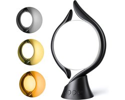 Florixa® Daylight Lamp LED 10,000 lux - Light Therapy Lamp - 6 Brightness Levels and Intelligent Timer - Black - 31cm x 9cm x 19cm
