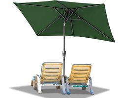 Florixa® Zweefparasol Met Voet - Zweefparasol - Zweefparasols - Groen - 120cm x 15cm x 5cm