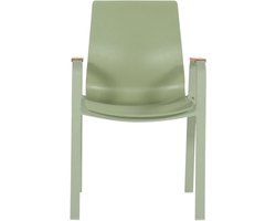 Flow Dining Stoel | Zachtgroen | 57 x 56,5 x 90 cm