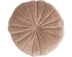 Flower Mattress Taupe | 40CM Diameter | Sierkussen Voor Woonkamer Of Slaapkamer | Rond Sierkussen