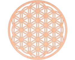 Flower of Life Wanddecoratie 40cm x 40cm - Perfecte decoratie voor uw huis, bar, wanddecoratie in de vorm van een Flower of Life - Boomdecoratie (40cm, Flower of Life)