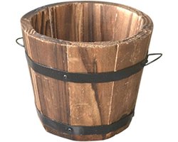 Flower Plant Pots - Houten Plantenbak - Retro Whisky Vat - Vintage Stijl Voor Buiten en Binnen - Tuin Decoratie